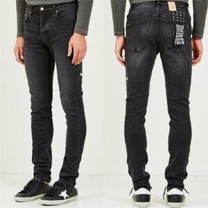 Ksubi Chitch Phantom Faded Black Slim Skinny Jeans Size 32 X 32 Streetwear